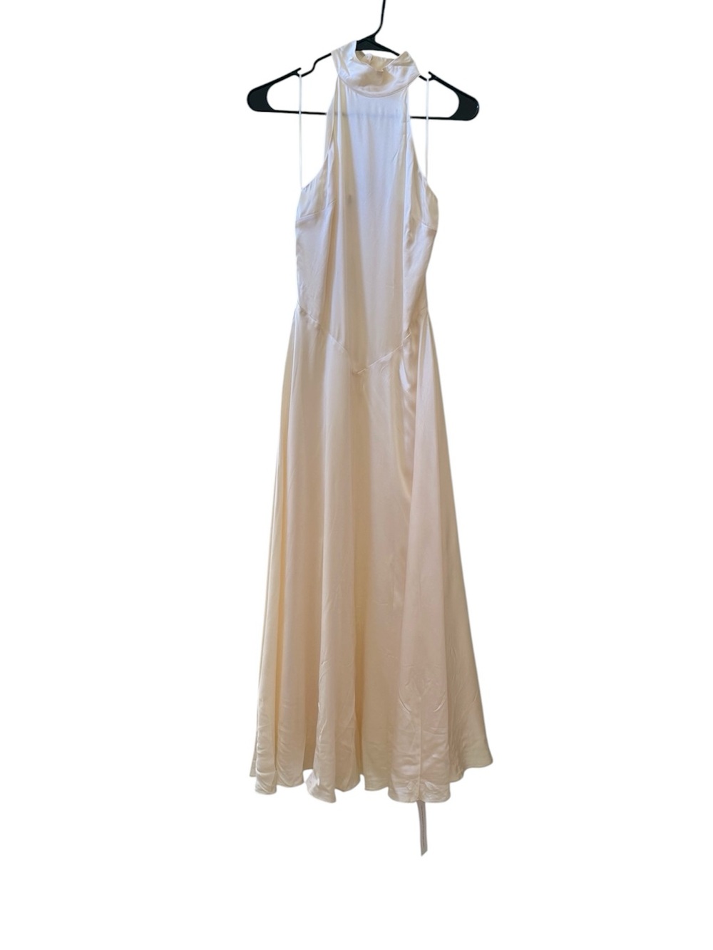 🆕 REFORMATION Katelyn Silk Maxi Dress in Fior Di Latte Sz 2 - Picture 4 of 9